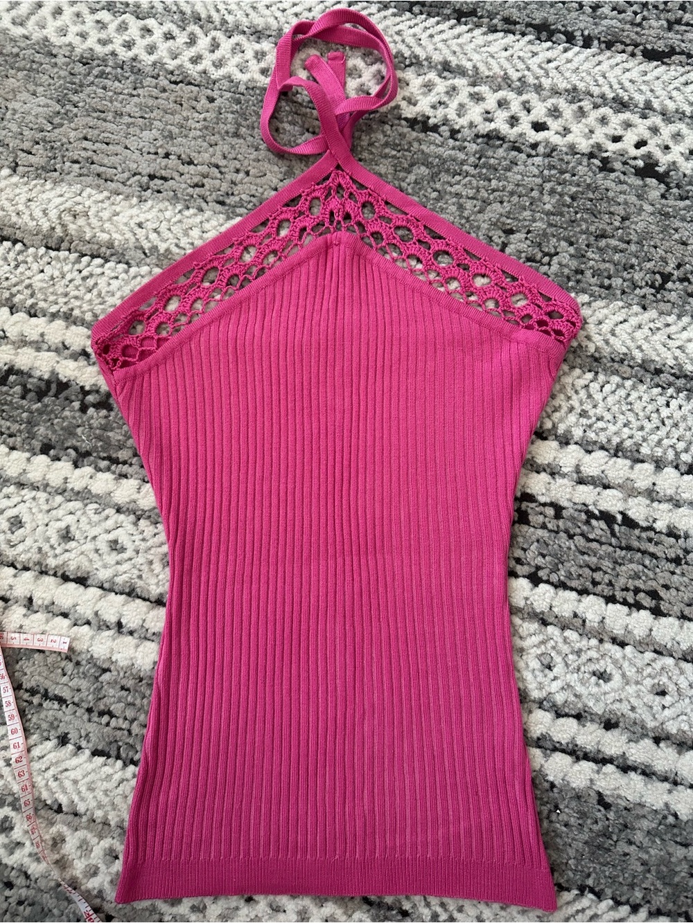 Women's Halter Ribbed Knit Halter
